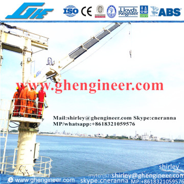 2.5t@22m Hydraulic Knuckle Boom Marine Deck Crane